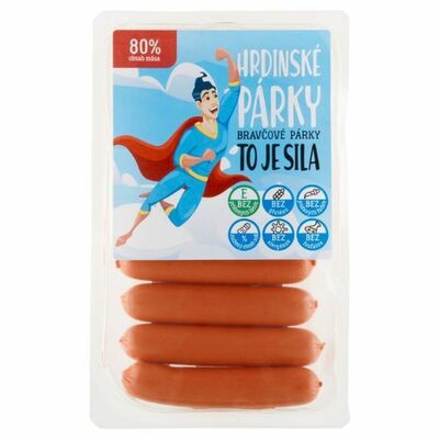 Párky Hrdinské bravčové 200g Baron