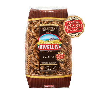 Cestoviny Fusilli (Vretená) celozrnné 500g Divella