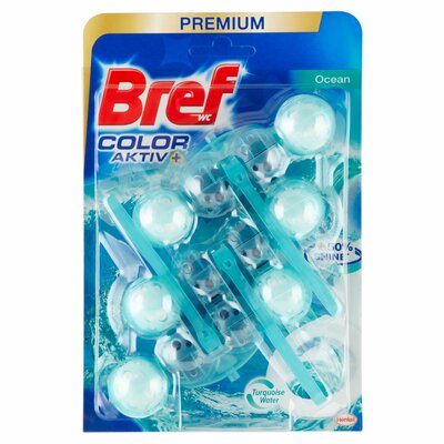 Bref Color Aktiv Ocean tuhý WC blok 3x50g