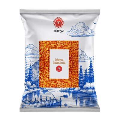Šošovica červená lúpaná 5kg Mánya