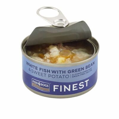 Fish4dogs Finest Konzerva Ryba s fazuľkami 85g