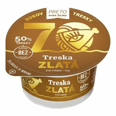 Treska Zlatá 140g PRETO Žilina