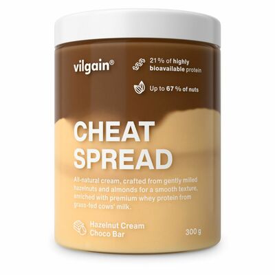 Lieskovoorieškový krém Cheat Spread s čokoládou 300g Vilgain