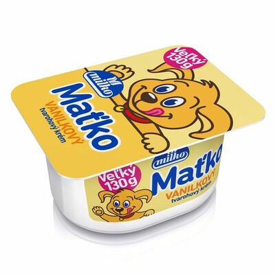 Tvarohový krém vanilka MAŤKO 130g Milko