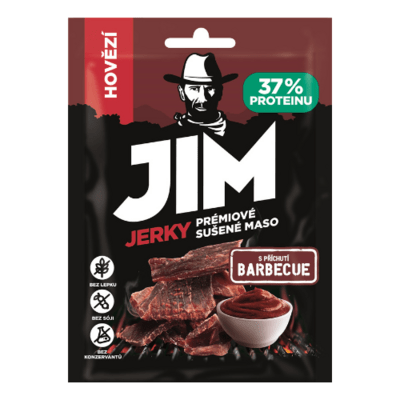 Jim Jerky hovädzie s príchuťou BBQ 23g