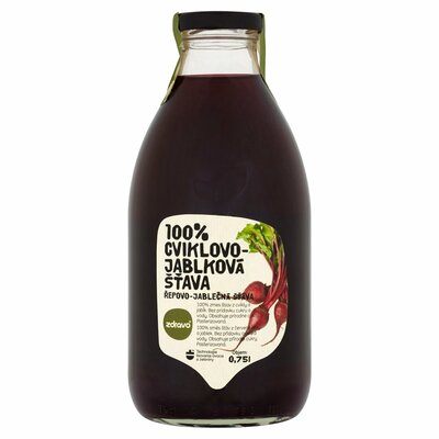 Ovocná šťava cvikla jablko 100% ZDRAVO 0,75l