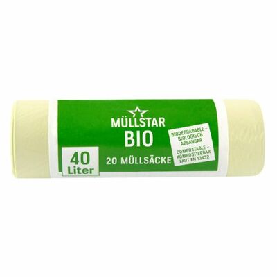 Vrecia na odpad Bio 40l 53x60cm 20ks Mullstar