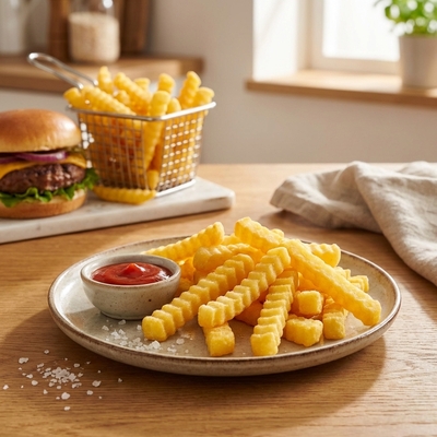 Mrazené Hranolky vlnky fast fry 12 mm 2,5kg Farm Frites