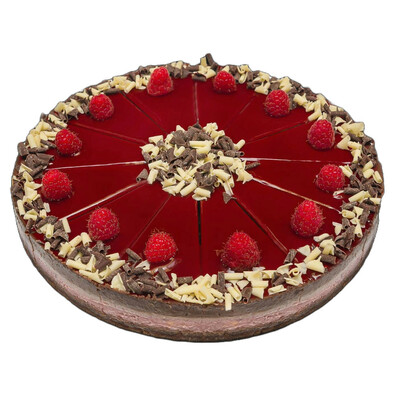 Mrazený Čokoládový cheesecake s malinami 12x90g Torty Adriana