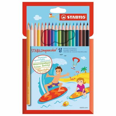 Stabilo Ceruzky aquacolor 18ks