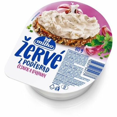 Žervé cesnak a bylinky 80g Milko