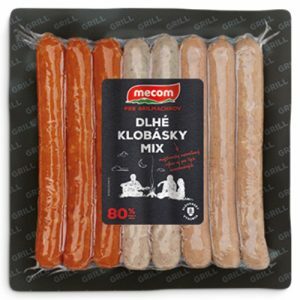 Dlhé klobásky mix 380g 2 Mecom