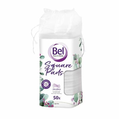 Bel Face&amp;Body odličovacie tampóny štvorcové 50ks