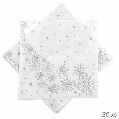 Orion Papierové servítky Vločky 33x33cm 20ks