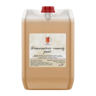 Punč pomarančovo rumový 7% 10l