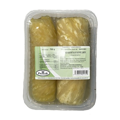 Kvasený kapustový list v náleve 750g Pickles