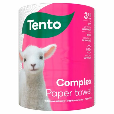 Tento Complex papierové utierky 3 vs. 1 kotúč