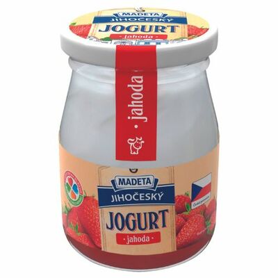 Jogurt Jihočeský jahoda 200g Madeta