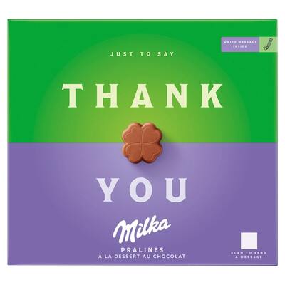 Milka Thank You bonboniéra, kakaová náplň 110 g
