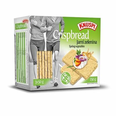 Knuspi Crispbread 150g, jarná zelenina