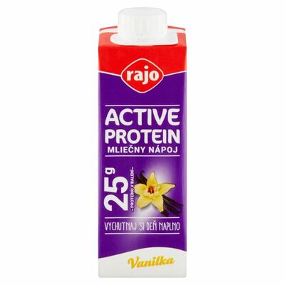 Nápoj active protein mliečny vanilka 250 ml Rajo