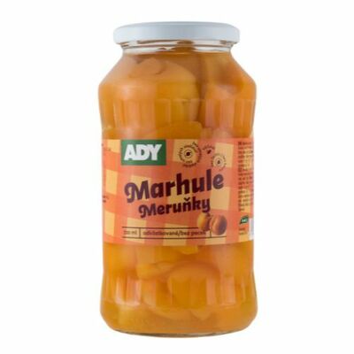 Kompót Marhule polené 720ml (660g) Ady