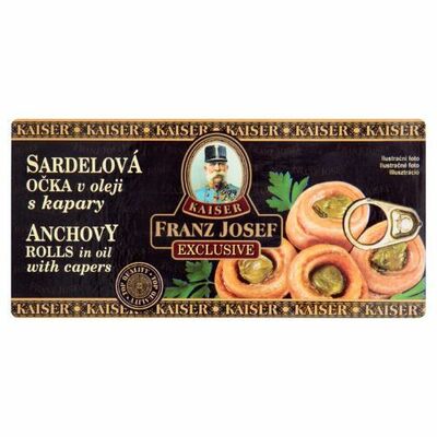 Sardelové očká v oleji s kaparami 45g Franz Josef