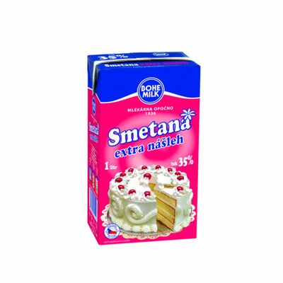Smotana extra nášľah 35% 1l Bohemilk