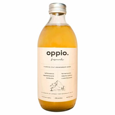 Kombucha Tatranské bylinky 330ml oppio.
