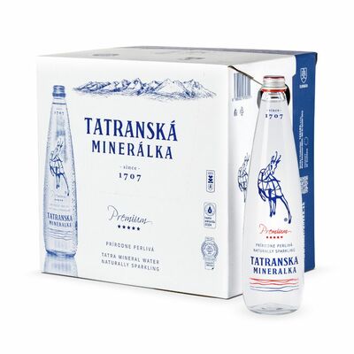 Tatranská minerálka Premium, minerálna voda 12x750ml