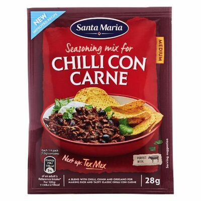 Zmes korenia Chilli Con Carne 28g Santa Maria