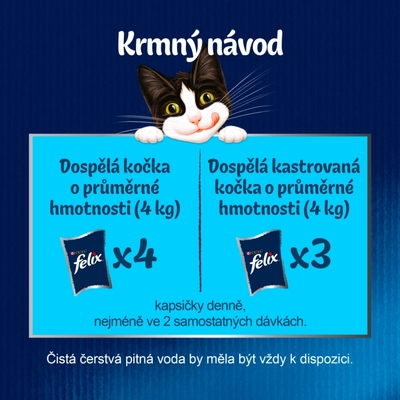 Felix Fantastic kapsičky pre mačky mix rýb 4x85g