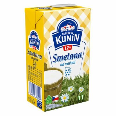 Smotana na varenie 12% 1l Kunín