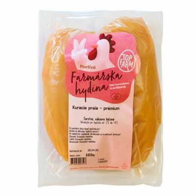 Mrazené Kuracie prsia Prémium cca 500g TopFarm