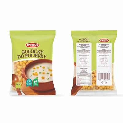 Kukuričné guľôčky do polievky bezglut. 50g Vepy
