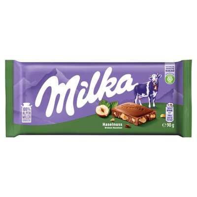 Milka Oriešková čokoláda s drtenými orechami 90g