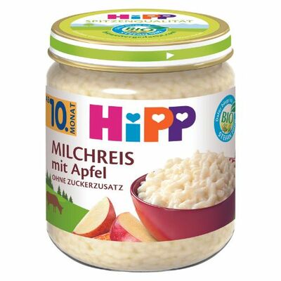 HiPP BIO Mliečna ryža s jablkami 200g