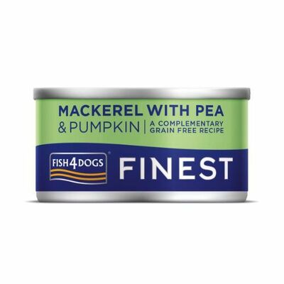 Fish4dogs Finest Konzerva Makrela s hráškom 85g
