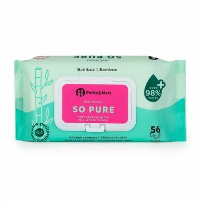 Petite&amp;Mars Vlhčené obrúsky So Pure 56ks