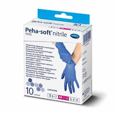 Rukavice jednorazové nitrilové M 10ks Peha-soft