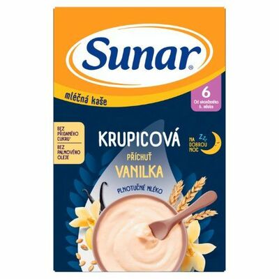 Sunar mliečna kaša na dobrú noc vanilka 210g