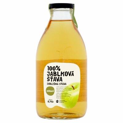 Ovocná šťava jablko 100% ZDRAVO 0,75l
