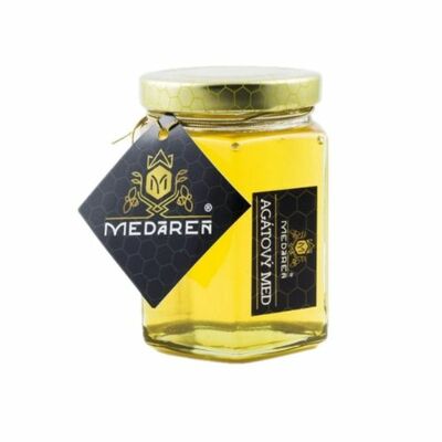 Med Agátový hexagon 230g Medáreň