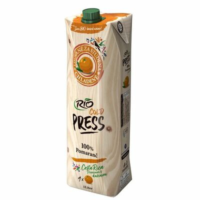 Džús pomaranč 100% Rio Cold Press 1l