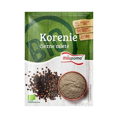 Korenie BIO Korenie čierne mleté 20g Mäspoma