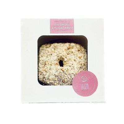 Donut Mix orieškov s mliečnou čokoládou a nugátovým krémom 170g Lujza Donuterie