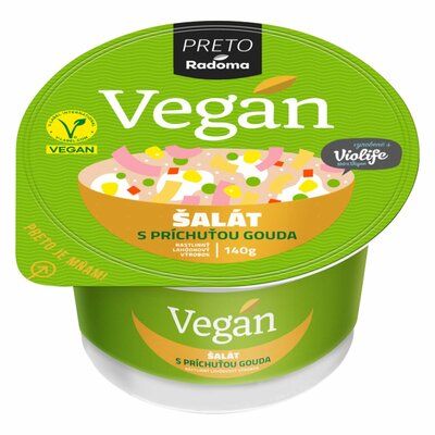 Vegan šalát s príchuťou gouda 140g PRETO VÝPREDAJ