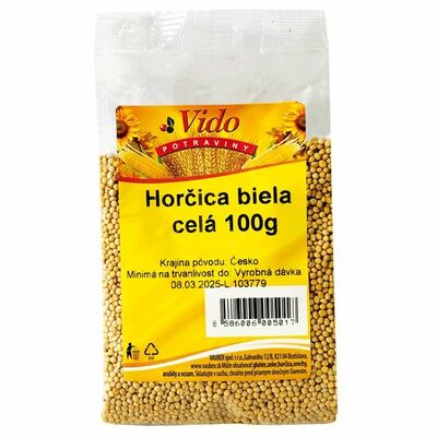 Horčičné semienka biele celé 100g Vido