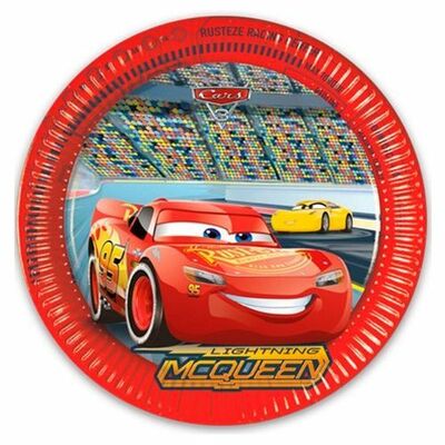 Papierové taniere Cars 23cm, 8ks