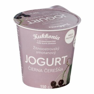 Jogurt čierna čerešňa 150g Kukkonia